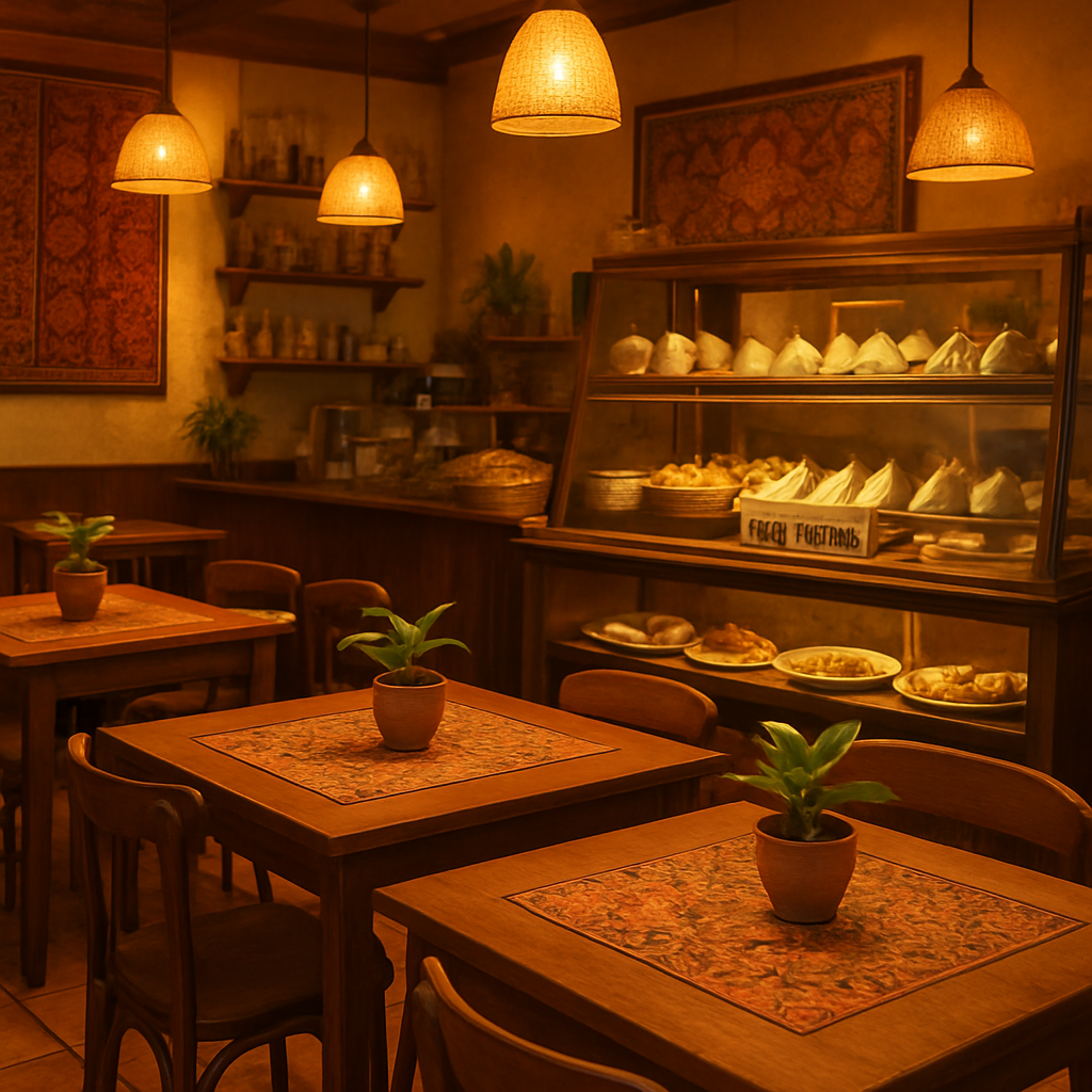 Warm and welcoming interior of Sedap Chicken Rice Parklea café